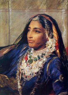 Historical portrait of Jind Kaur. 