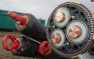 Cables for an off-shore windfarm.