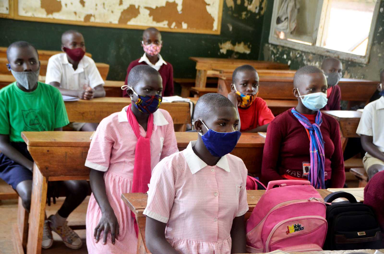 Pupils in Kampala, Uganda’s capital.