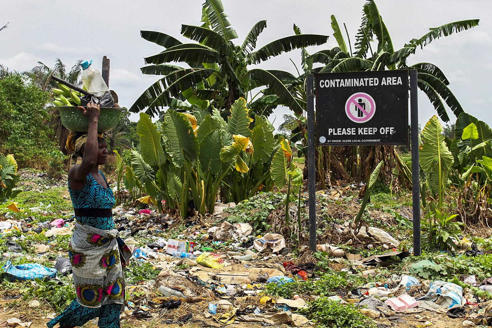 Due to oil-extraction pollution, some places are dangerously contaminated in the Niger Delta.