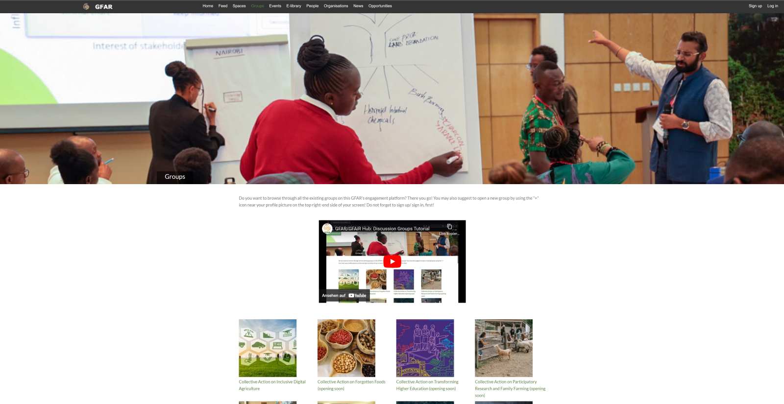 The new knowledge hub went online in October. 