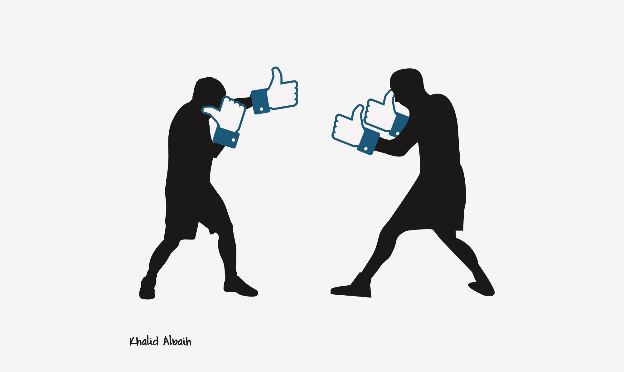 "Boxing", Khalid Albaih.
