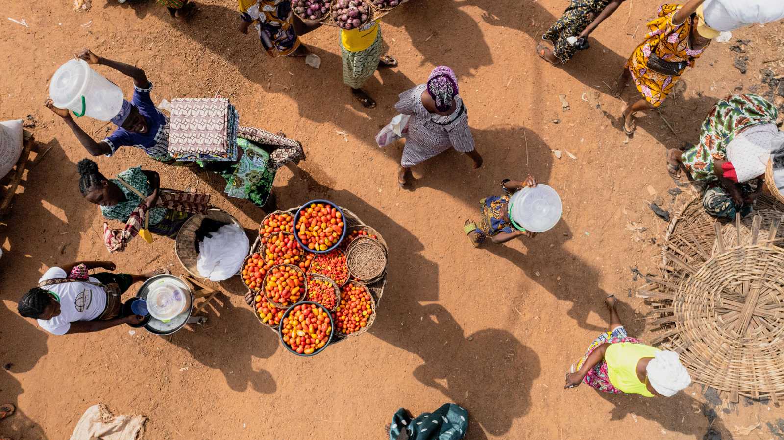 Transporting goods in Cotonou, Benin.