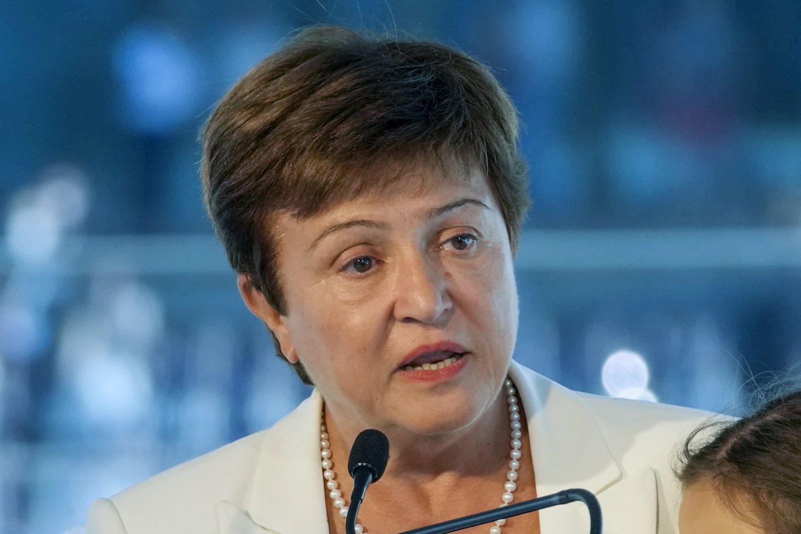 Kristalina Georgieva, the first IMF top leader from a developing country.