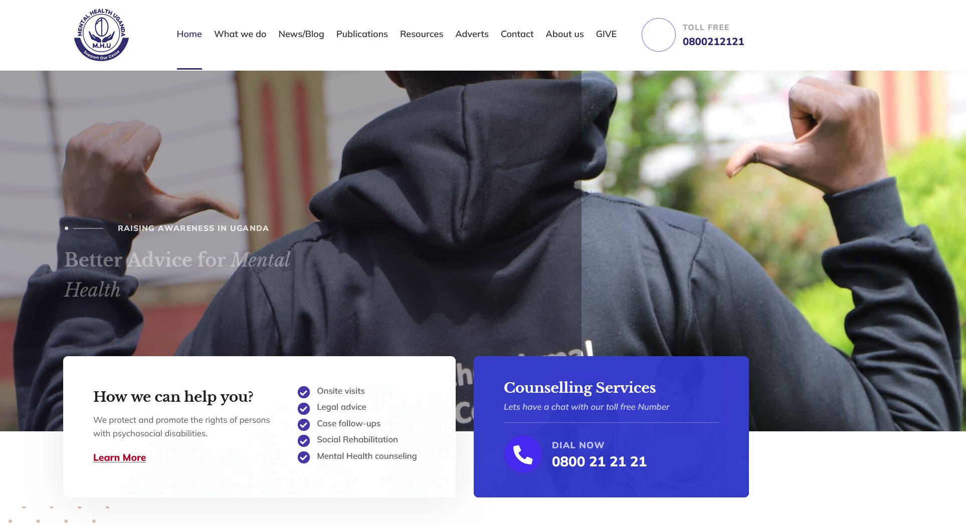 MHU’s mental-health hotline is focusing on Uganda’s youth.