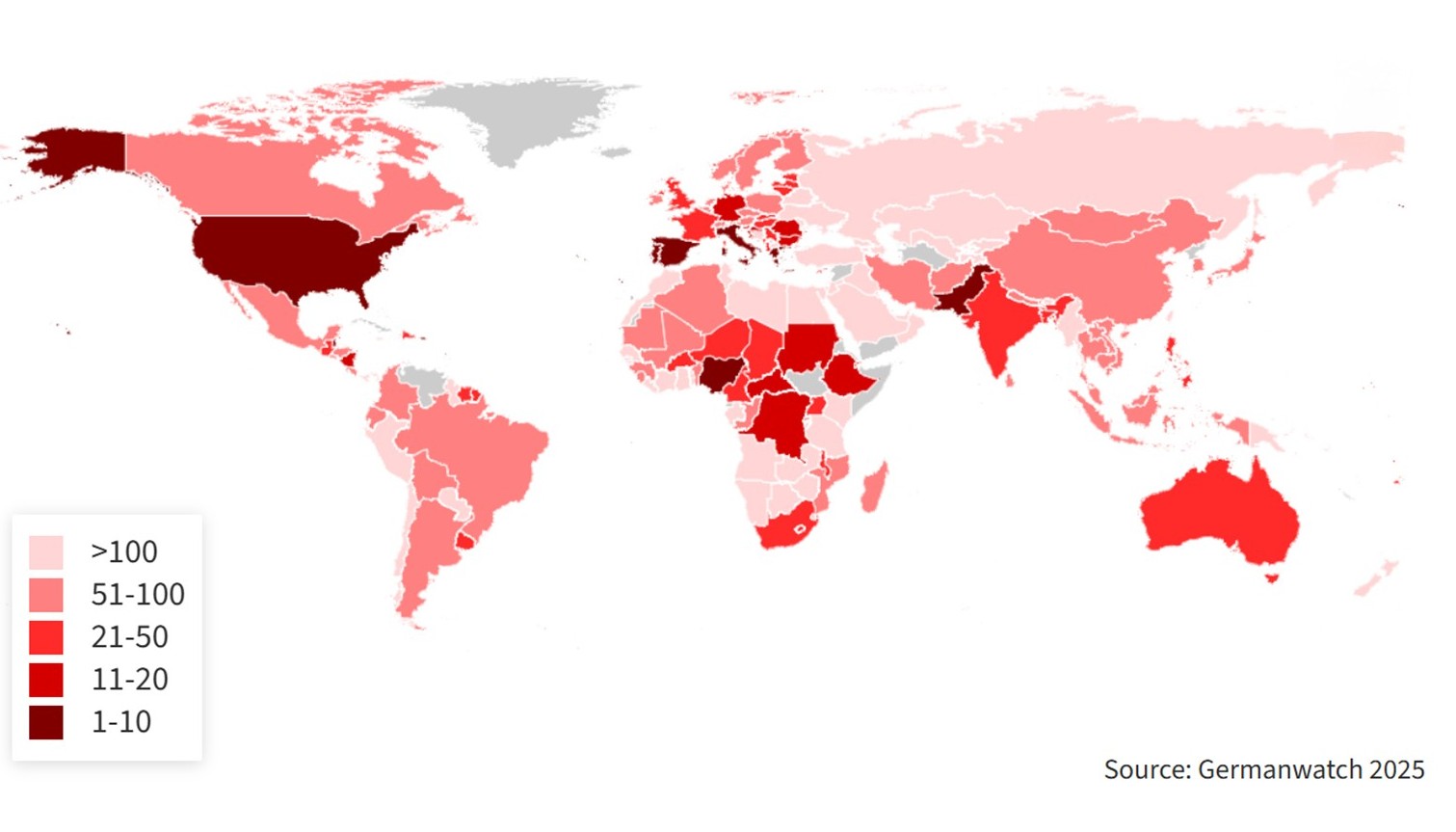 Climate Risk Index: Most Affected Countries 2022