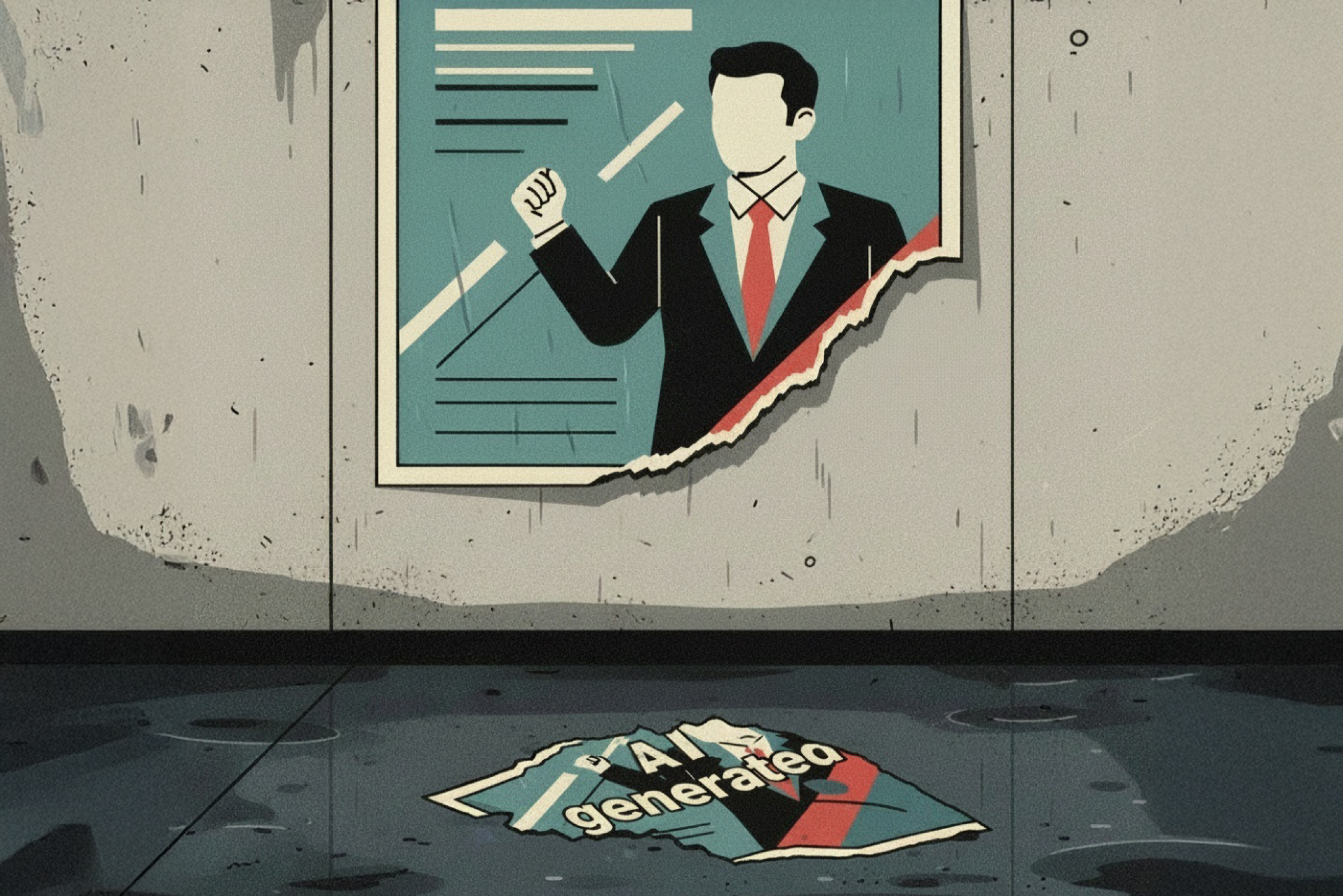 Politische Parteien nutzen KI, um Plakate und Flyer zu erstellen.