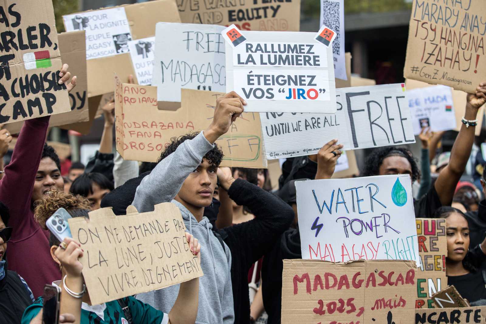 Gen Z protests in Madagascar last year.
