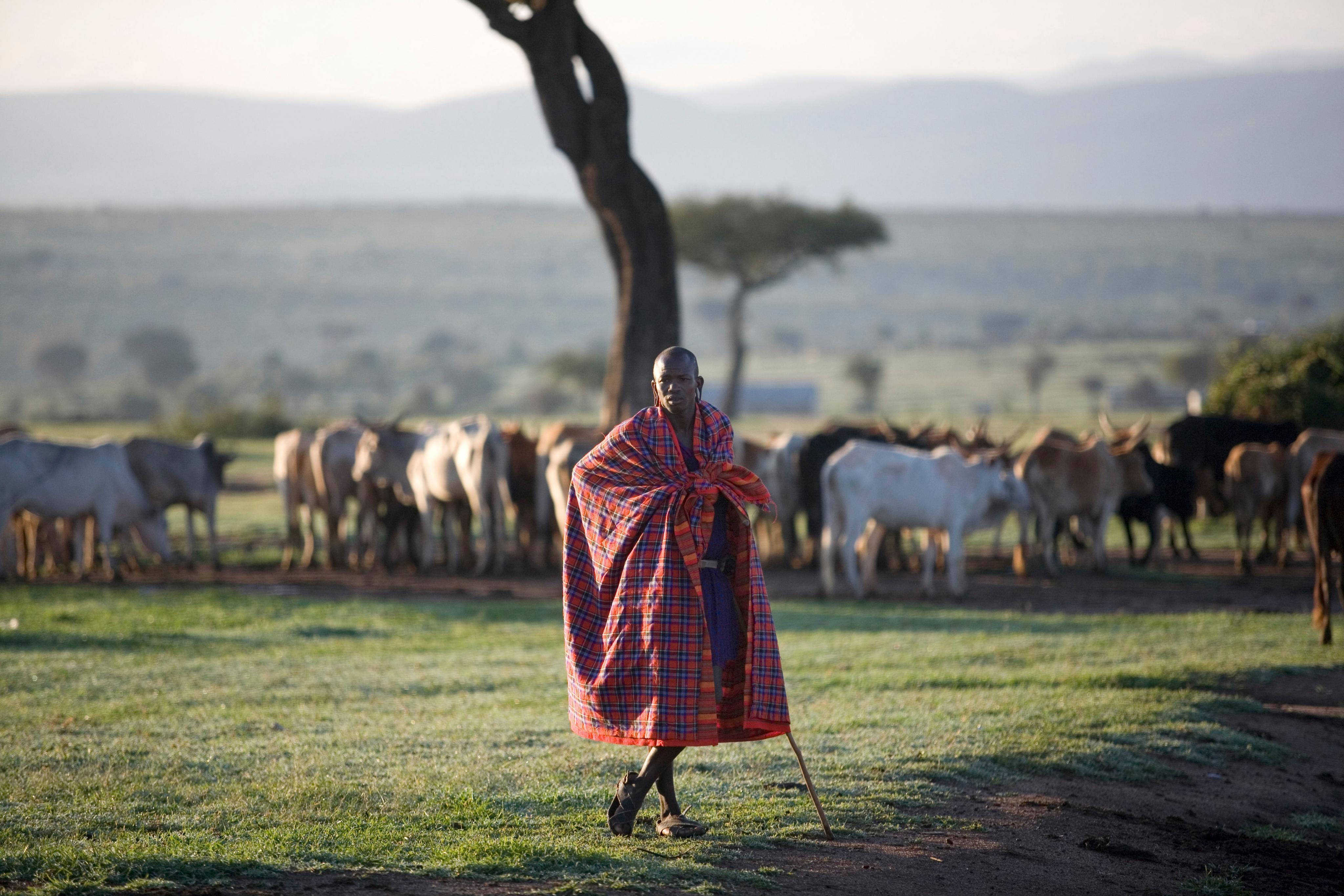Maasai herder in Kenya: GDP statistics do not accurately reflect standards of living in the rural areas of developing countries.