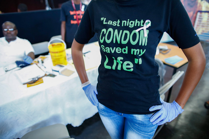 Aufklärungskampagne in Cape Town.