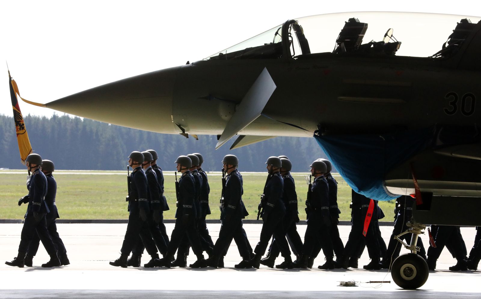 The Eurofighter – seen here in Mecklenburg-Vorpommern – was developed by partners from several EU member countries, but it was not a EU project.