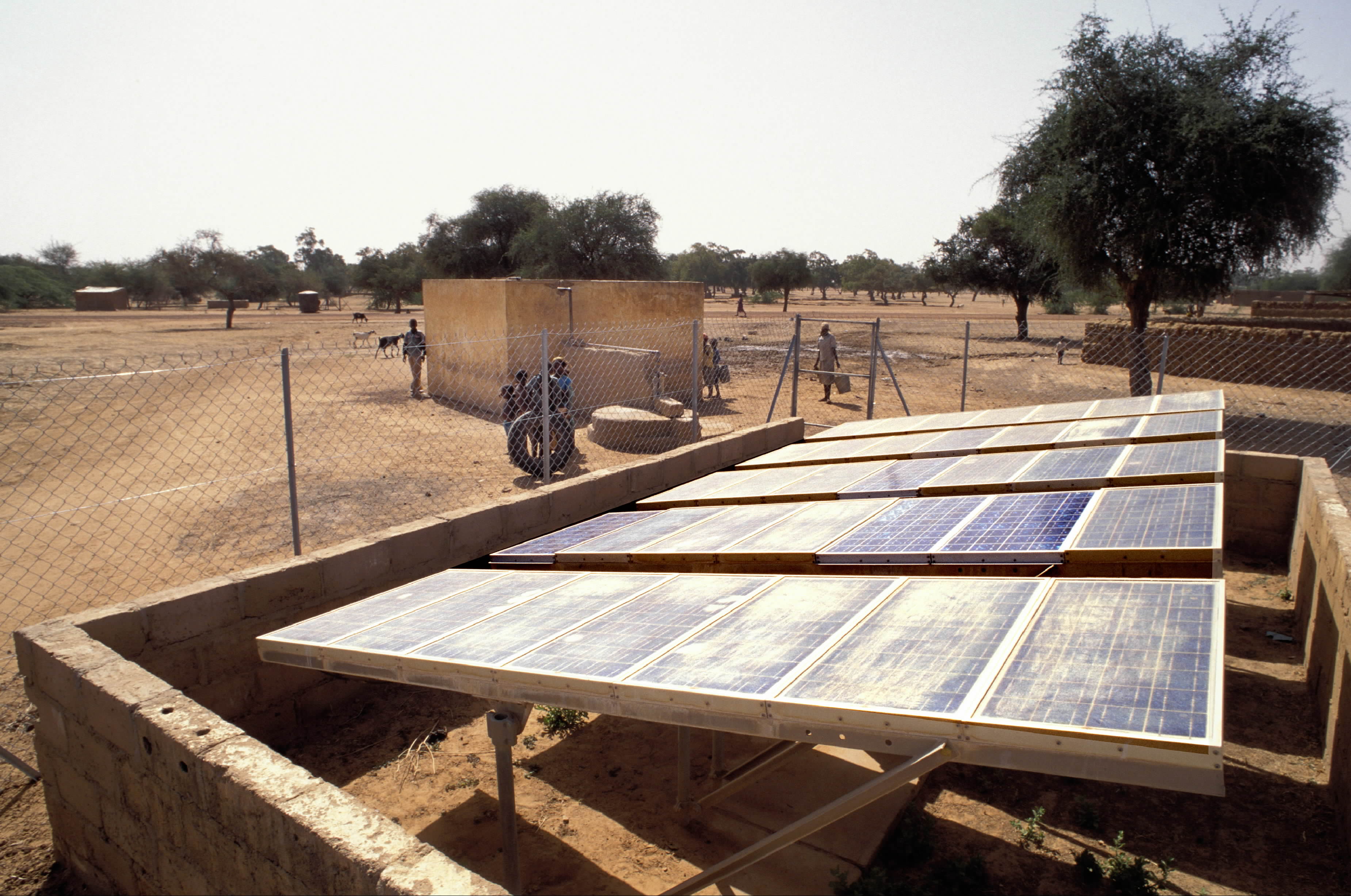 In Westafrika sind die Bedingungen für die Erzeugung von Solarstrom gut.