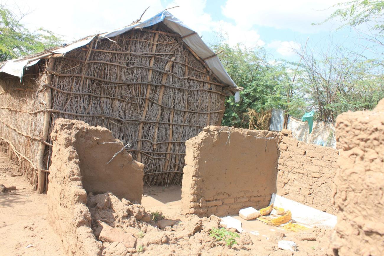 Throughout the camp, houses lack adequate sanitation