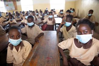 Schoolchildren in Senegal.