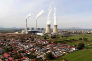 Das Guohua-Kohlekraftwerk in Nordchina.