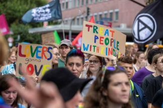 Christopher Street Day in Mainz im Juli 2023.