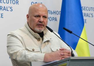 “Conservative understanding of office”: Karim Khan, the ICC Chief Prosecutor during a press conference at the Prosecutor General’s Office of Ukraine in September 2023.