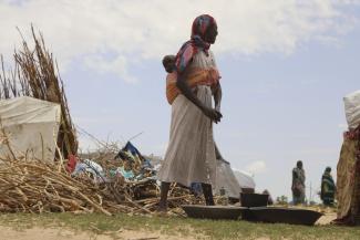 German funding is declining while humanitarian needs are growing: Sudanese refugees in Chad in late 2023. 