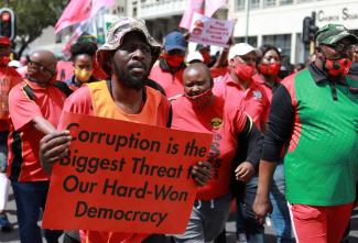 A protest four years ago in Cape Town. The situation has not improved much.