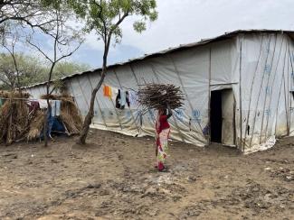 As many as 250 people are accommodated in these hangars. There is no protected area for women – sexual assaults are a regular occurrence.