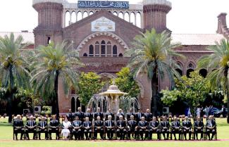 They may soon lose their jurisdiction over citizen’s constitutional rights: senior judges in front of the High Court in Lahore.  