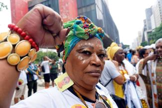 Demonstration against racism in São Paulo in November 2023.