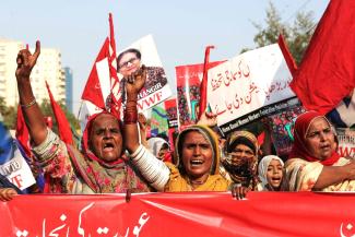 Divorce is also a recurring theme at the Aurat Marches (Women’s Marches) on International Women’s Day.