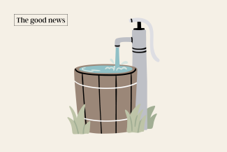 More and more people worldwide gain access to safe drinking water.