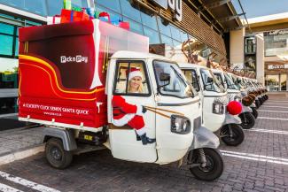 Tuk-tuk delivery fleet of a South African grocery store.