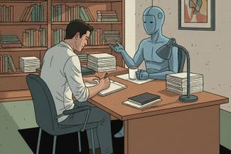 Illustration of an Interview with AI
