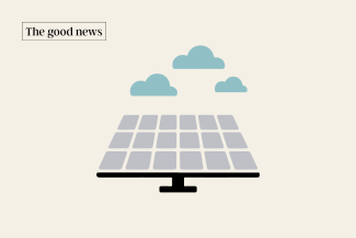 Solarenergie auch an bewölkten Tagen.