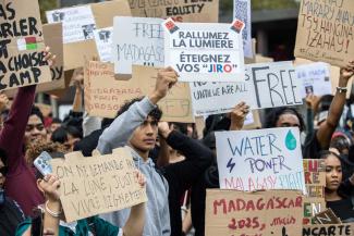 Gen Z protests in Madagascar last year.
