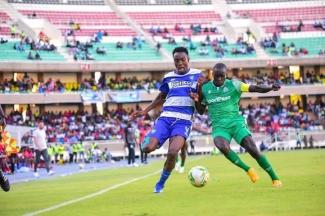 Matches between Gor Mahia (green jersey) and AFC Leopards remain a highlight of the Kenyan football season.
