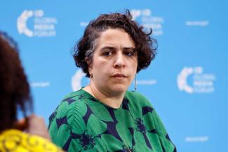 Die iranische Journalistin Hannah Kaviani nahm am Global Media Forum 2026 in Bonn teil.