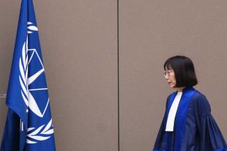 Auch sie steht auf der Sanktionsliste der USA: die japanische IStGH-Präsidentin Tomoko Akane.