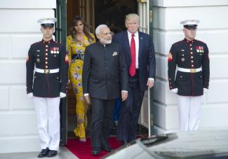 Narendra Modi zu Besuch bei Donald Trump in Washington im Juni.