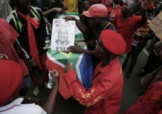 Proteste in Pretoria.