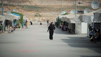 Refugee camp in Nizip, Turkey.