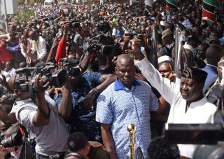 Raila Odinga’s symbolic “swearing in” event.