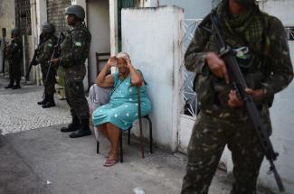 Whose side are you on? Security forces operating in a favela in January 2018.