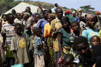 Flüchtlinge aus Burundi auf dem Weg nach Tansania Ende 2015.