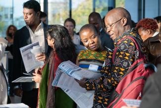 Experts taking part in the conference “Beyond the crisis” in Bonn.