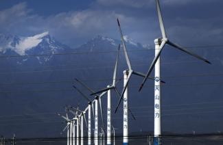 Windpark im Nordwesten Chinas.