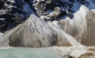 Chola Tsho Lake, Himalaya, Nepal.