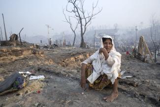 Devastating fires destroyed shelters and property in Rohingya refugee camps near the Myanmar after this comment was finalised. Investigations are still ongoing.