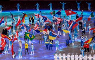 Closing ceremony of the 2022 Paralympic Winter Games in Beijing.