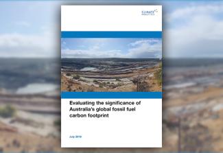 Im Internet sind forschungsbasierte Informationen frei erhältlich: Titelseite eines Australien-Berichts von Climate Analytics.