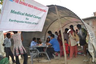 Medizinisches Camp in Nepal.