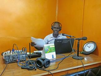 Peace journalist in Adjumani, Uganda.