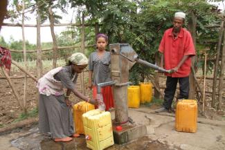 Hand dug well in Silti district, constructed by GTM.